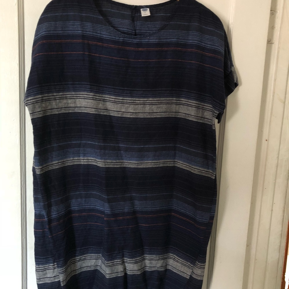Blue tunic dress